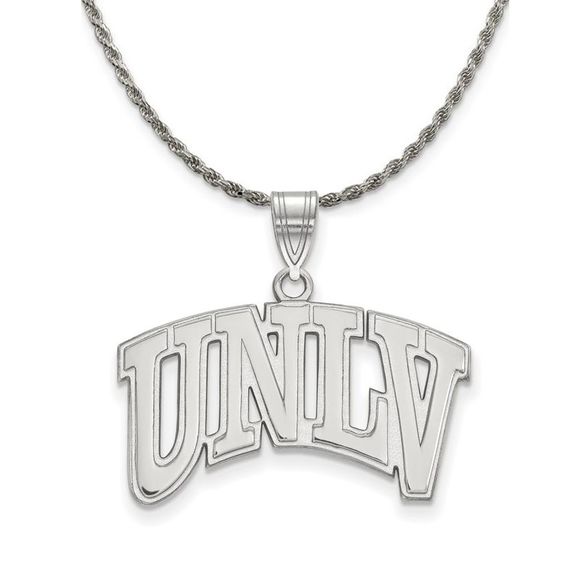 Sterling Silver U. of Nevada Las Vegas Large Pendant...